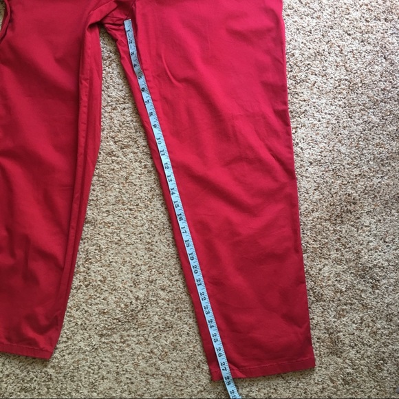 Red Liz Claiborne crop pants - Picture 6 of 7